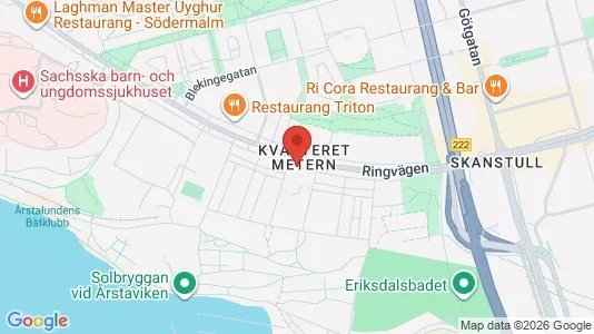 Lägenheter att hyra i Södermalm - kort over placeringen