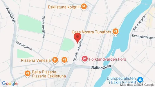 Lägenheter att hyra i Eskilstuna - kort over placeringen