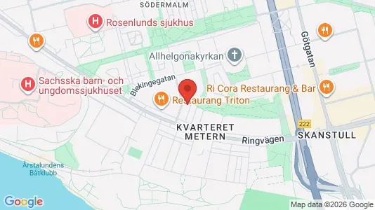 Lägenheter att hyra i Södermalm - kort over placeringen