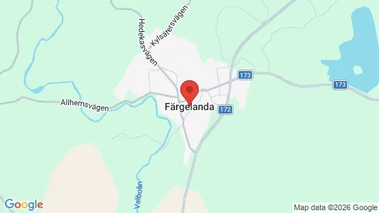 Lägenheter att hyra i Färgelanda - kort over placeringen