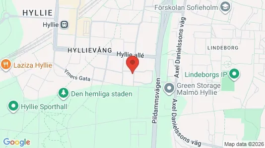 Lägenheter att hyra i Hyllie - kort over placeringen