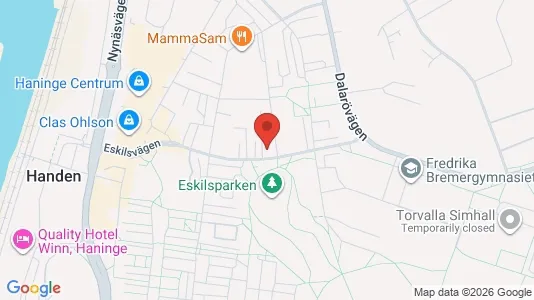 Lägenheter att hyra i Haninge - kort over placeringen