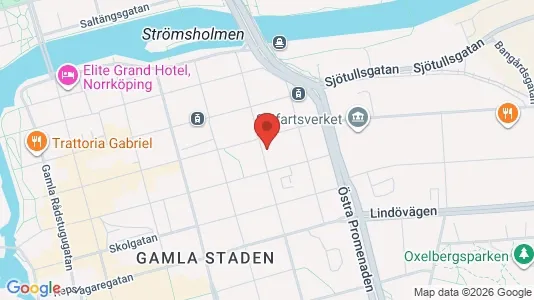 Lägenheter att hyra i Norrköping - kort over placeringen
