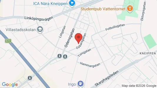 Lägenheter att hyra i Norrköping - kort over placeringen