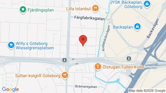 Lägenheter att hyra i Lundby - kort over placeringen