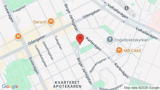 Lägenheter att hyra i Östermalm - kort over placeringen