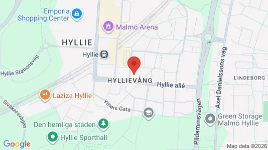 Lägenheter att hyra i Hyllie - kort over placeringen