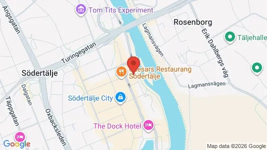 Lägenheter att hyra i Södertälje - kort over placeringen