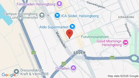 Lägenheter att hyra i Helsingborg - kort over placeringen