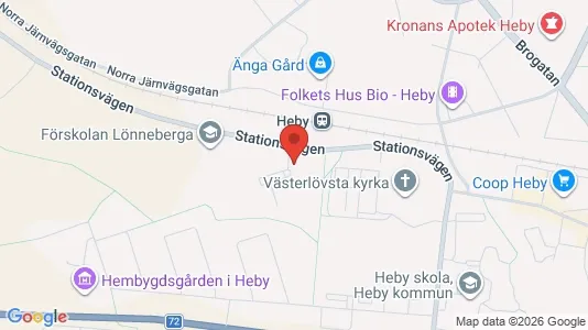 Lägenheter att hyra i Heby - kort over placeringen