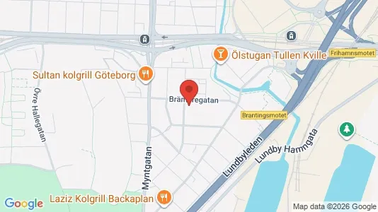 Lägenheter att hyra i Lundby - kort over placeringen