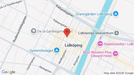 Lägenheter att hyra i Lidköping - kort over placeringen