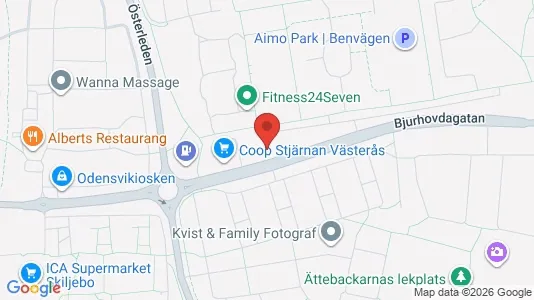 Lägenheter att hyra i Västerås - kort over placeringen