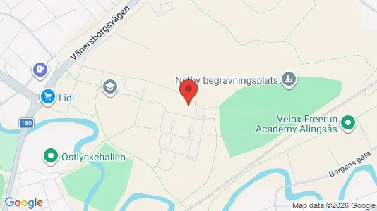 Lägenheter att hyra i Alingsås - kort over placeringen