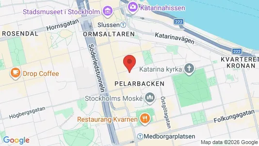 Rum att hyra i Södermalm - kort over placeringen