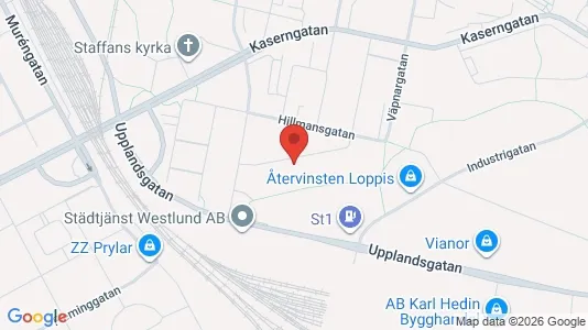 Lägenheter att hyra i Gävle - kort over placeringen