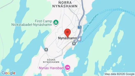 Lägenheter att hyra i Nynäshamn - kort over placeringen