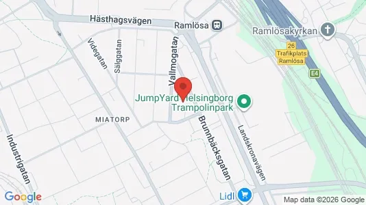 Lägenheter att hyra i Helsingborg - kort over placeringen