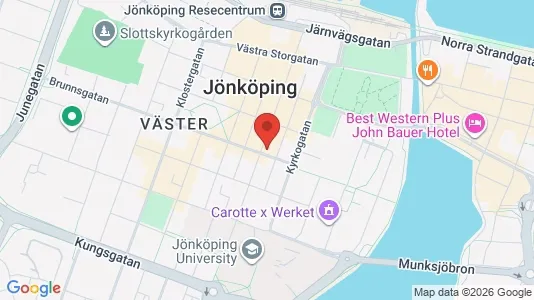 Lägenheter att hyra i Jönköping - kort over placeringen