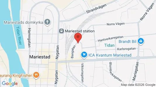 Lägenheter att hyra i Mariestad - kort over placeringen