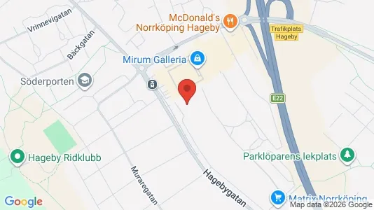 Lägenheter att hyra i Norrköping - kort over placeringen