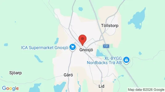 Lägenheter att hyra i Gnosjö - kort over placeringen