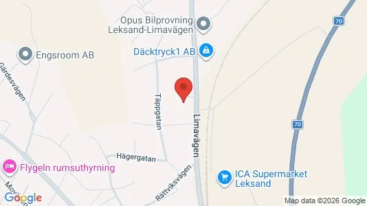 Lägenheter att hyra i Leksand - Bild från Google Street View