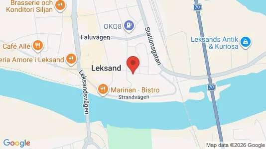 Lägenheter att hyra i Leksand - Bild från Google Street View