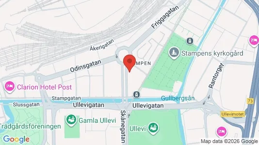 Lägenheter att hyra i Göteborg Centrum - kort over placeringen