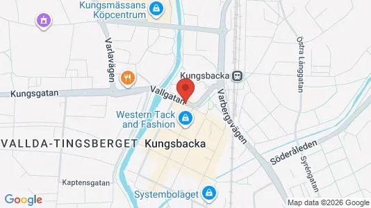 Lägenheter att hyra i Kungsbacka - kort over placeringen