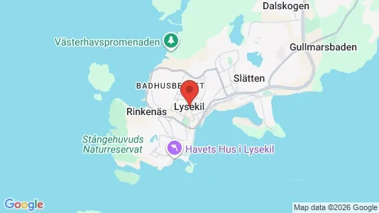 Hus att hyra i Lysekil - kort over placeringen