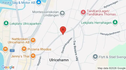 Lägenheter att hyra i Ulricehamn - kort over placeringen
