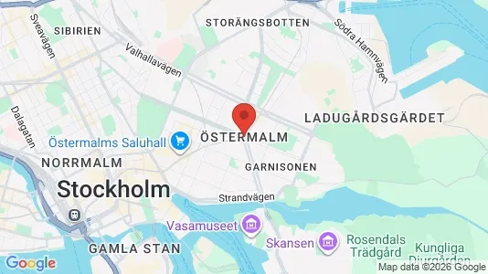 Lägenheter att hyra i Östermalm - kort over placeringen