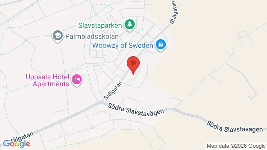 Lägenheter att hyra i Uppsala - kort over placeringen