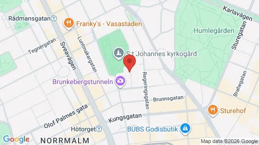 Lägenheter att hyra i Stockholm Innerstad - kort over placeringen