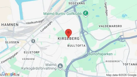 Rum att hyra i Kirseberg - kort over placeringen
