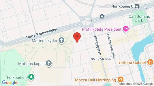 Lägenheter att hyra i Norrköping - kort over placeringen