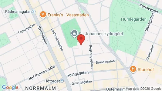 Lägenheter att hyra i Stockholm Innerstad - kort over placeringen