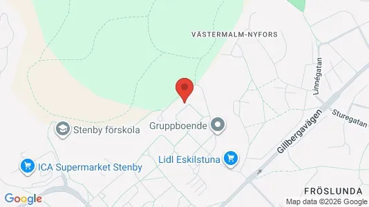 Lägenheter att hyra i Eskilstuna - kort over placeringen