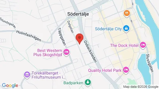 Lägenheter att hyra i Södertälje - kort over placeringen