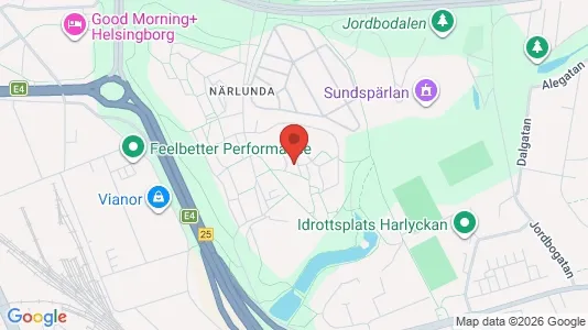 Lägenheter att hyra i Helsingborg - kort over placeringen