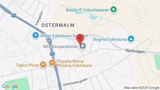 Lägenheter att hyra i Eskilstuna - kort over placeringen