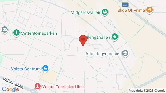 Lägenheter att hyra i Sigtuna - kort over placeringen