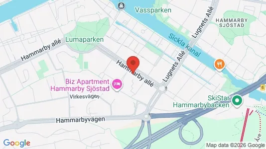 Lägenheter att hyra i Hammarbyhamnen - Bild från Google Street View