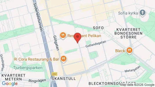 Lägenheter att hyra i Södermalm - kort over placeringen