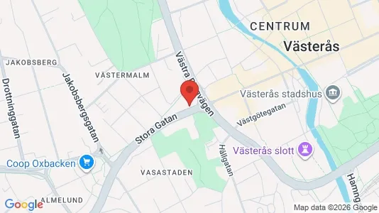 Lägenheter att hyra i Västerås - kort over placeringen