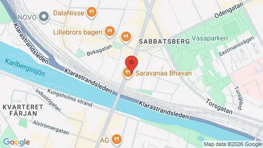 Lägenheter att hyra i Vasastan - kort over placeringen