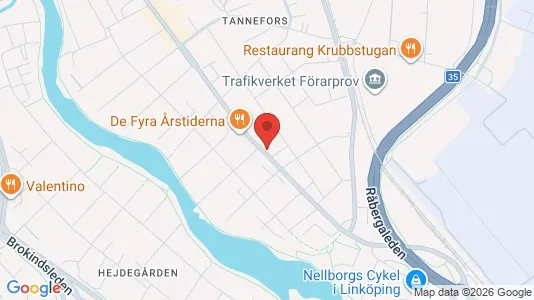 Lägenheter att hyra i Linköping - kort over placeringen