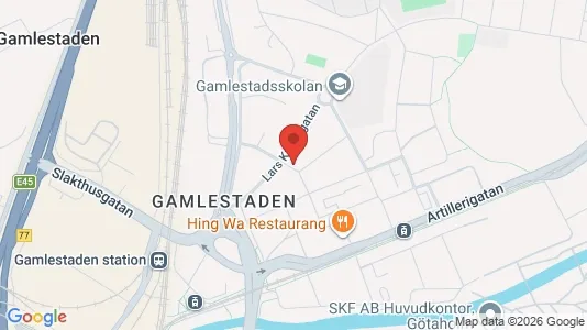 Lägenheter att hyra i Göteborg Östra - kort over placeringen