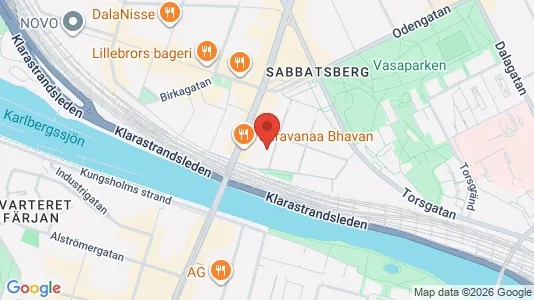 Lägenheter att hyra i Vasastan - kort over placeringen